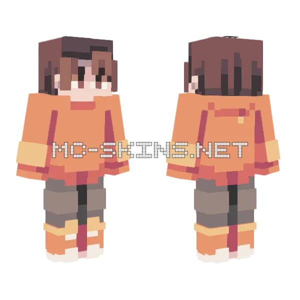 Darkspoul Remake Minecraft skin, front and back