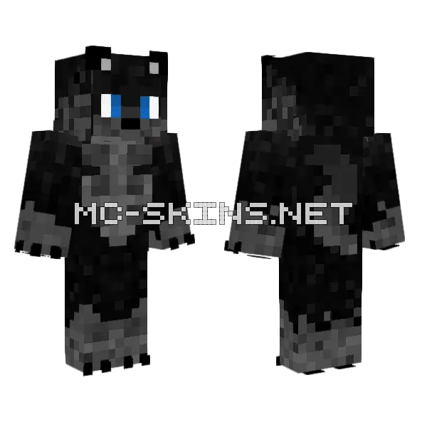 Darkwolf Monster Skin Minecraft skin, front and back