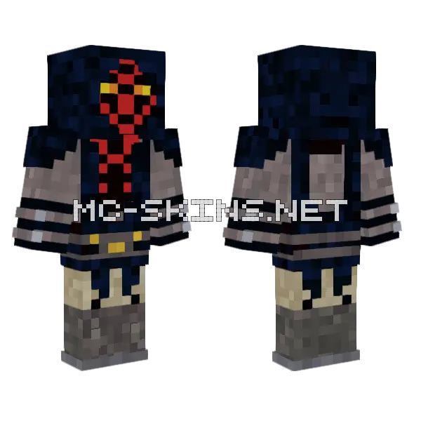 Darth Maul With Da Hood Minecraft skin, front and back