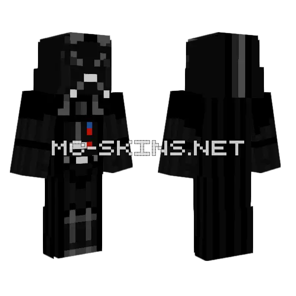Darth Vader Fixed Minecraft skin, front and back