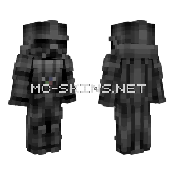 Darth Vader Star Wars Minecraft skin, front and back