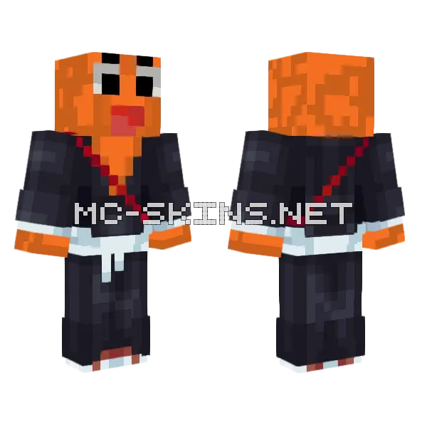 Darwin Soul Reaper Minecraft skin, front and back