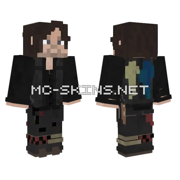 Daryl 10x9 Minecraft skin, front and back