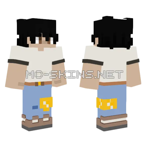 Dasfda Boy Minecraft skin, front and back