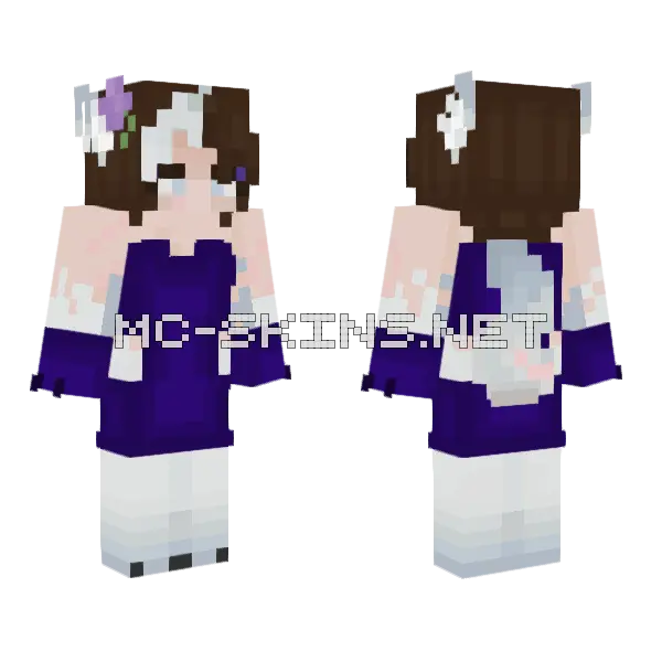 Date GC Minecraft skin, front and back