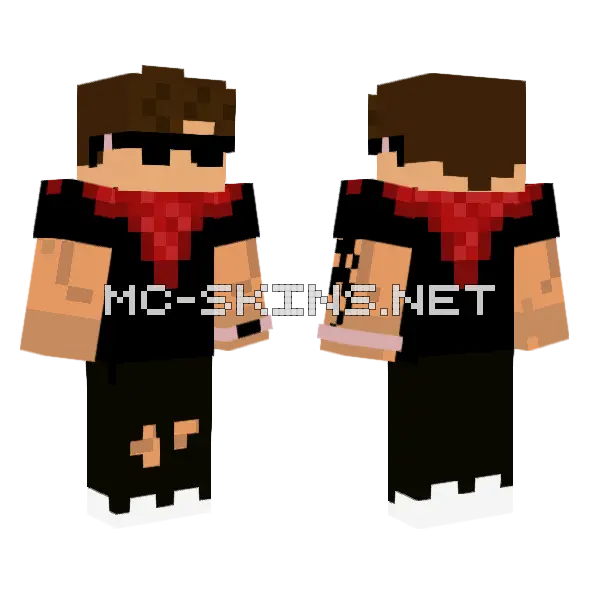 David Marcelo Burlon 5 Minecraft skin, front and back