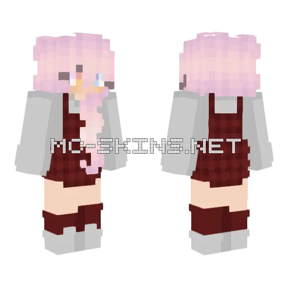 Davina Minecraft skin, front and back