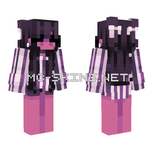 Dawn Minecraft skin, front and back