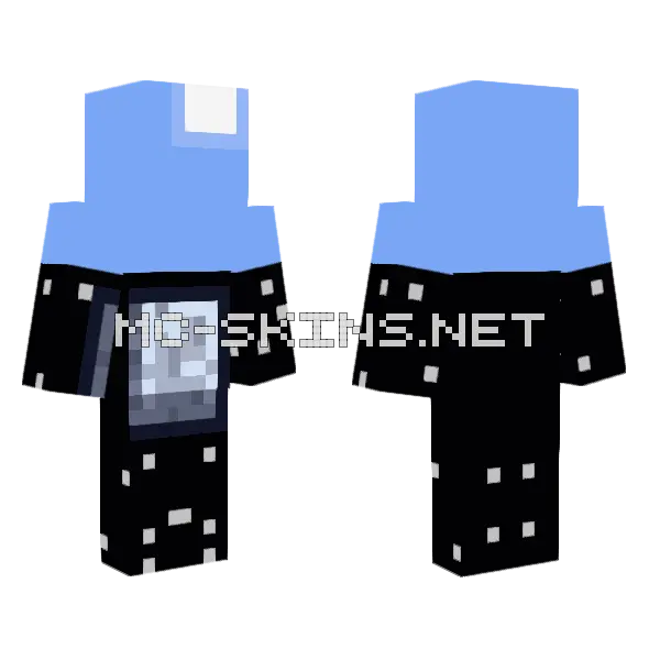 Day And Night Minecraft skin, front and back