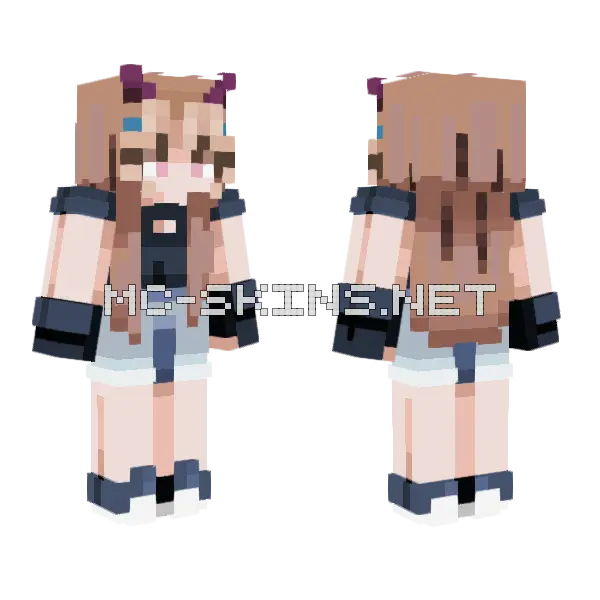 Day By Day Night By Night Minecraft skin, front and back