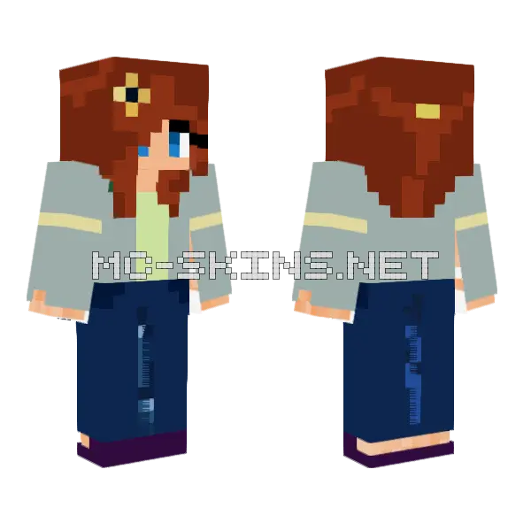 Day Job Minecraft skin, front and back