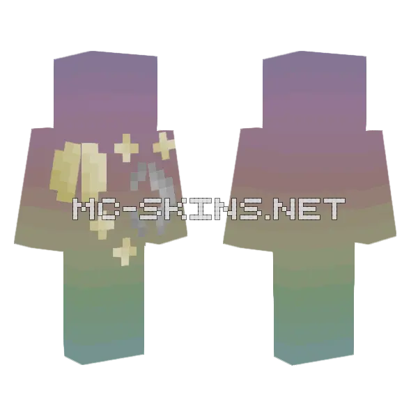 Day Night Person Minecraft skin, front and back