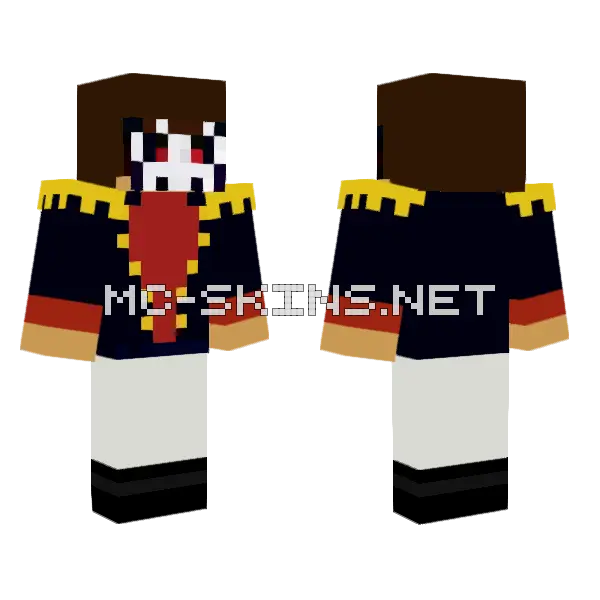 Day of the Dead Mask Minecraft skin, front and back
