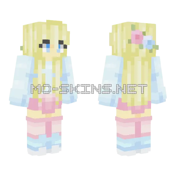Daydreamer Girl Minecraft skin, front and back