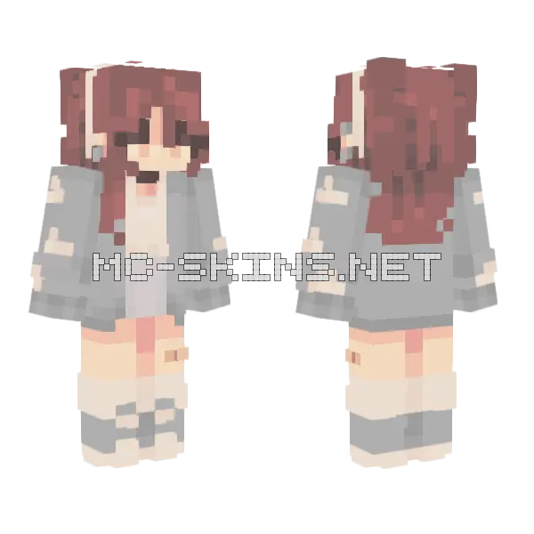 Daylight Girl Minecraft skin, front and back