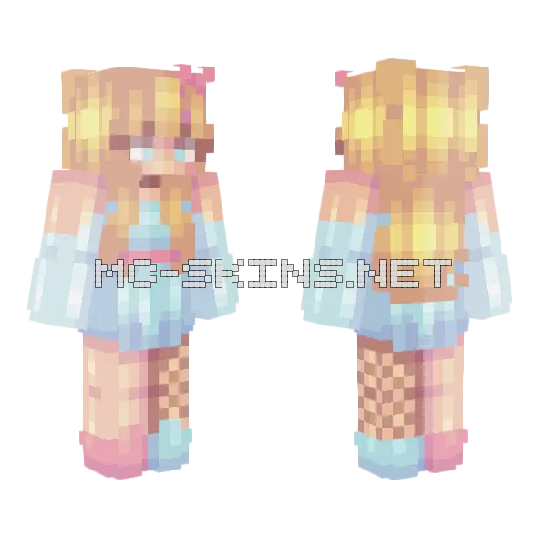 Daylight Girl Minecraft skin, front and back