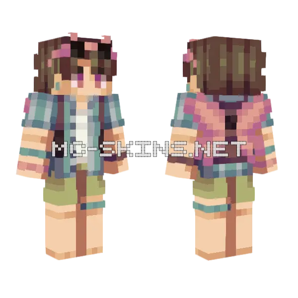 Dazzles Skin Minecraft skin, front and back