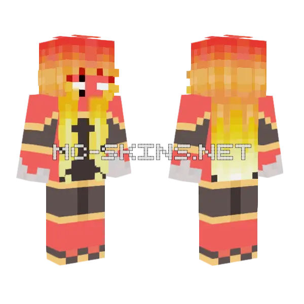 Dc Sungod Minecraft skin, front and back