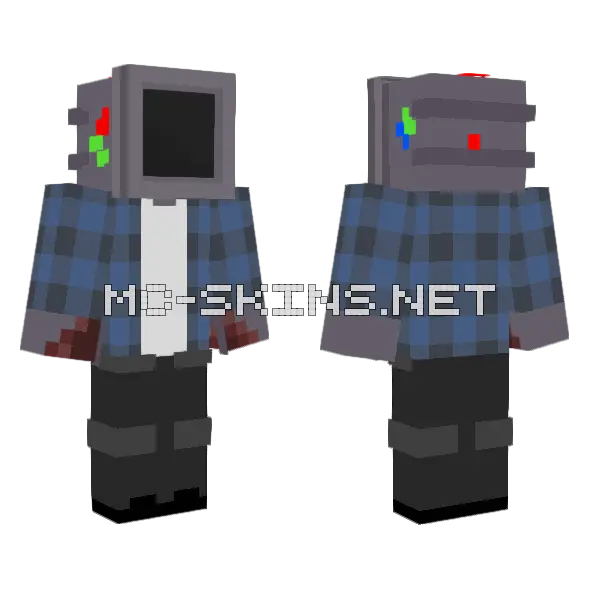 Dead Dice Minecraft skin, front and back