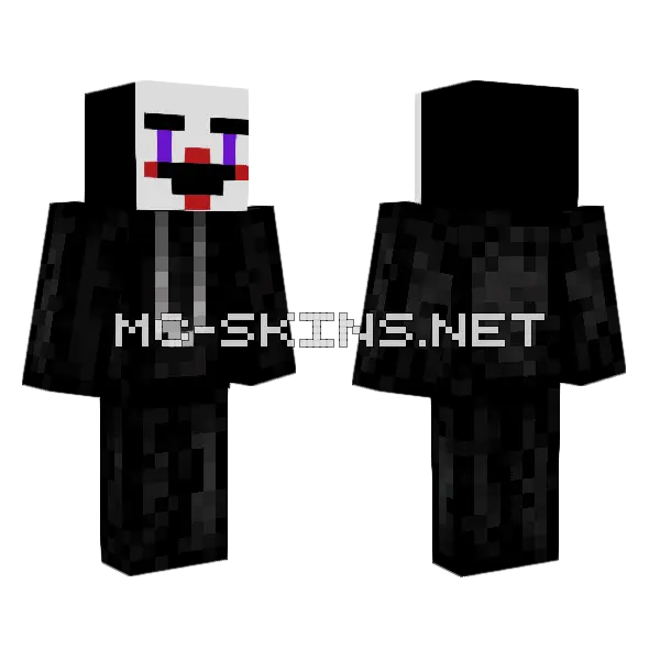 Dead Marionette in Suit Minecraft skin, front and back