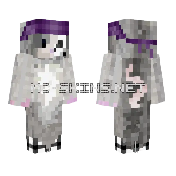 Dead Pirate Rat Minecraft skin, front and back