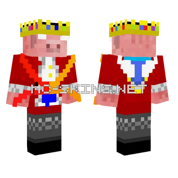 Dead Technoblade Minecraft skin, front and back