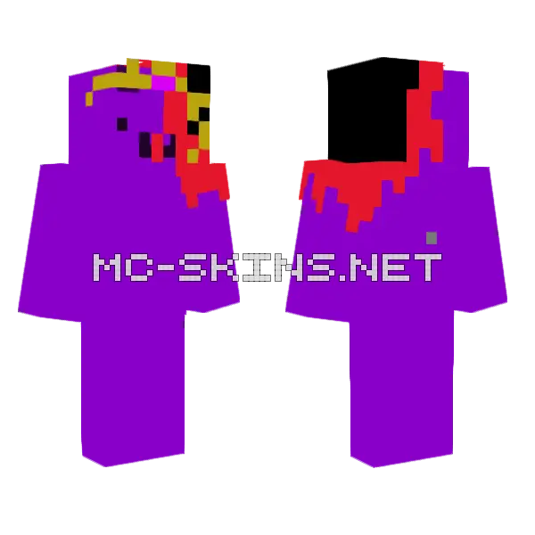 Dead Wemmbu Minecraft skin, front and back