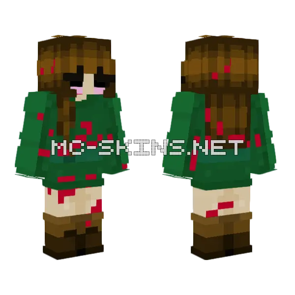 Dead1 Minecraft skin, front and back