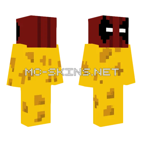 Deadpool Cheez Minecraft skin, front and back
