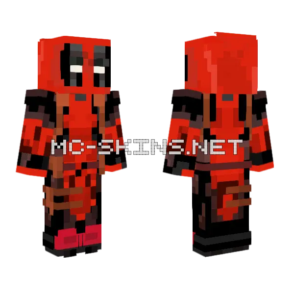 Deadpool Comics Skin Minecraft skin, front and back
