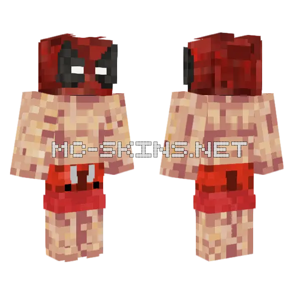 Deadpool Ferran Banyador Minecraft skin, front and back