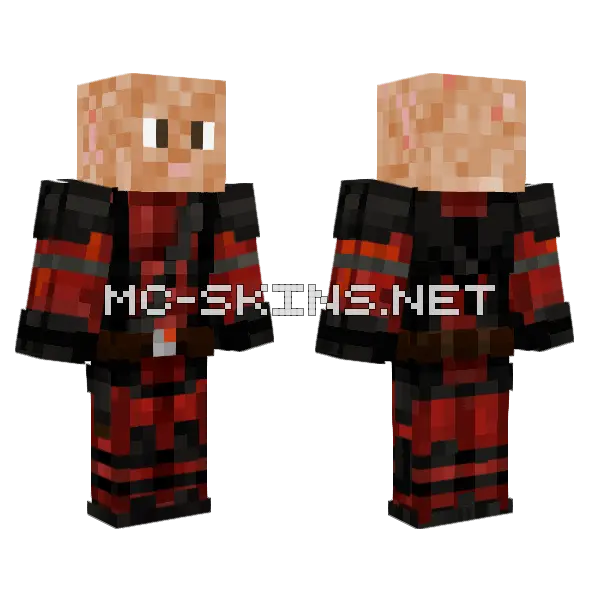 Deadpool Ferran No Mask Minecraft skin, front and back