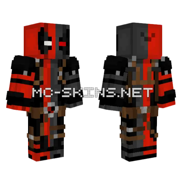 Deadpool My PFP Edition Minecraft skin, front and back