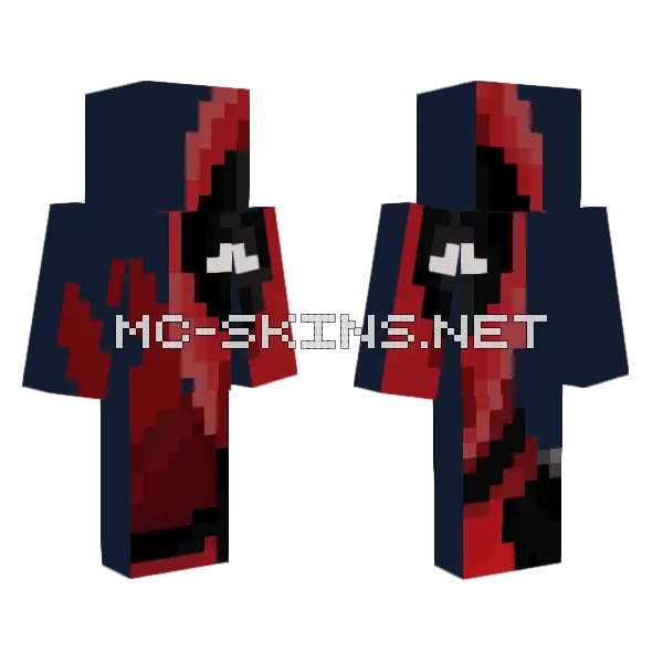 Deadpool Pixel Art Practice Minecraft skin, front and back