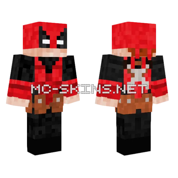 Deadpool Pulp Skin Minecraft skin, front and back