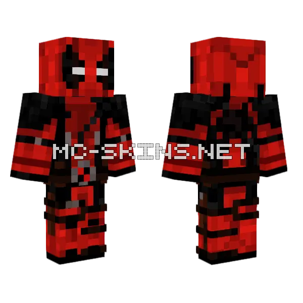 Deadpool Skin Minecraft skin, front and back