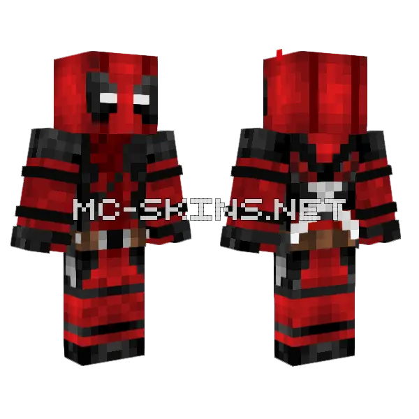 Deadpool Skin Minecraft skin, front and back