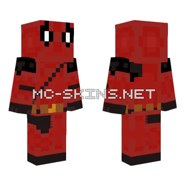 Deadpool Skin Minecraft skin, front and back