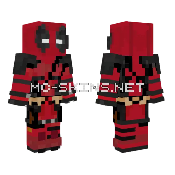 Deadpool Skin Minecraft skin, front and back