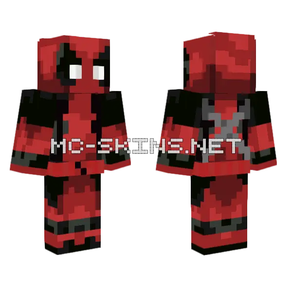 Deadpool Skin Minecraft skin, front and back