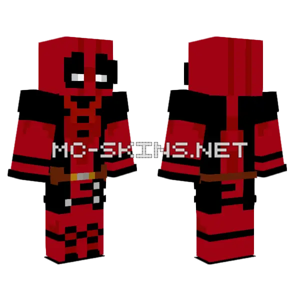 Deadpool Skin Minecraft skin, front and back