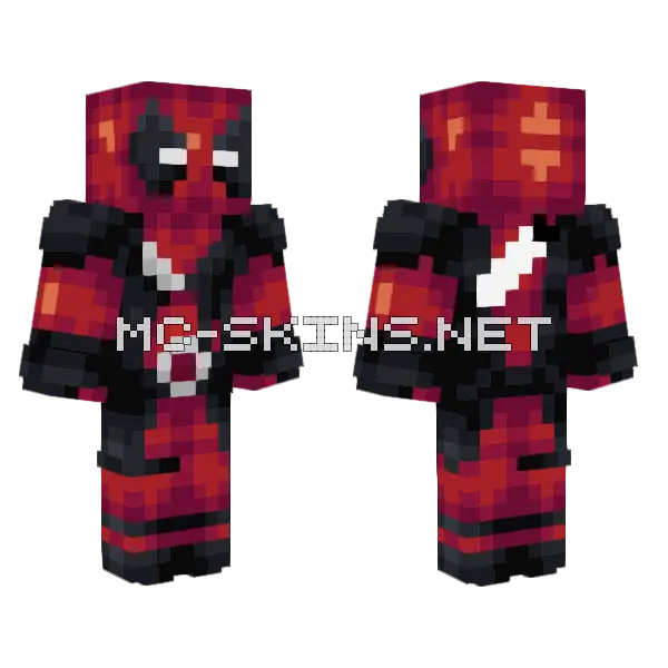 Deadpool Skin Minecraft skin, front and back