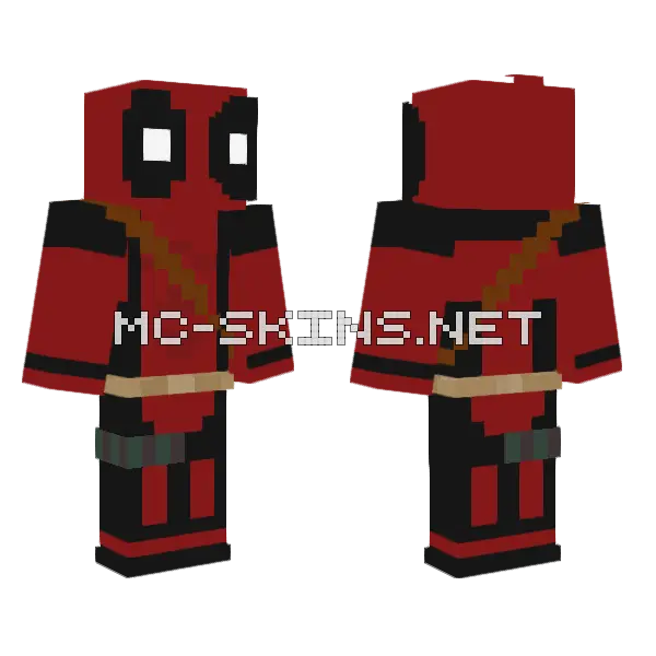 Deadpool Skin Minecraft skin, front and back