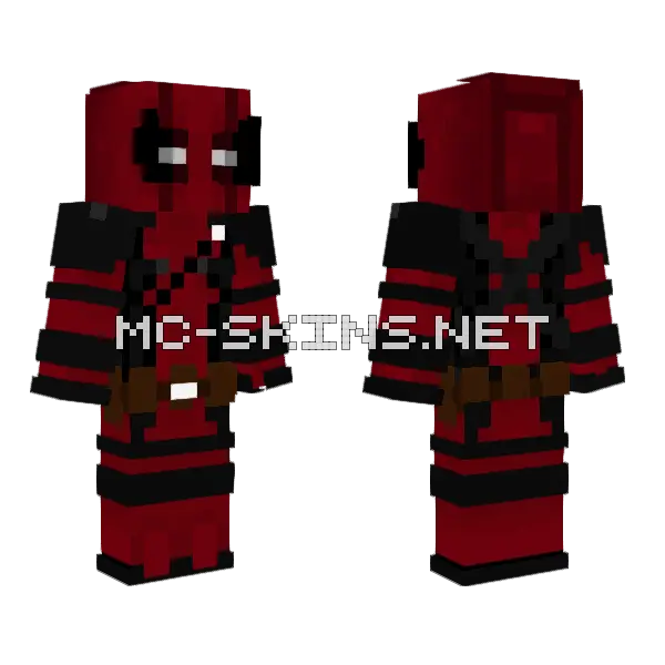 Deadpool Skin Minecraft skin, front and back