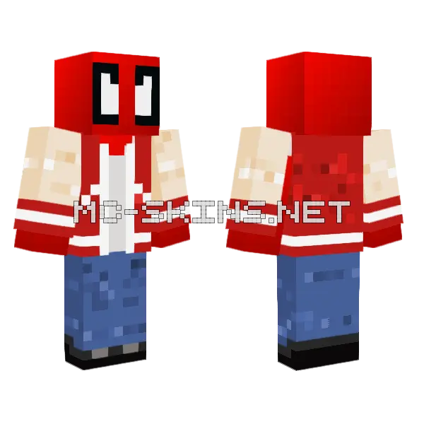 Deadpool Skin Minecraft skin, front and back