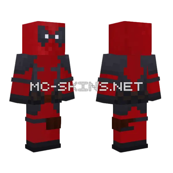 Deadpool Skin Minecraft skin, front and back