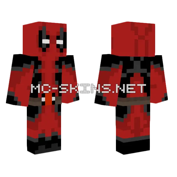 Deadpool Skin Minecraft skin, front and back