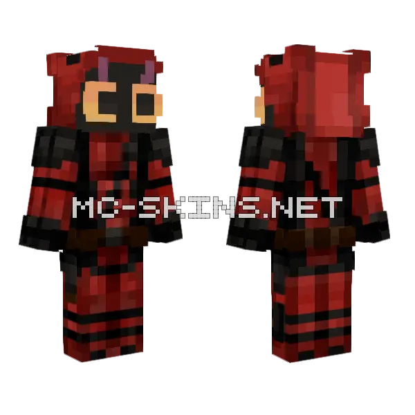 Deadpool Skin Minecraft skin, front and back