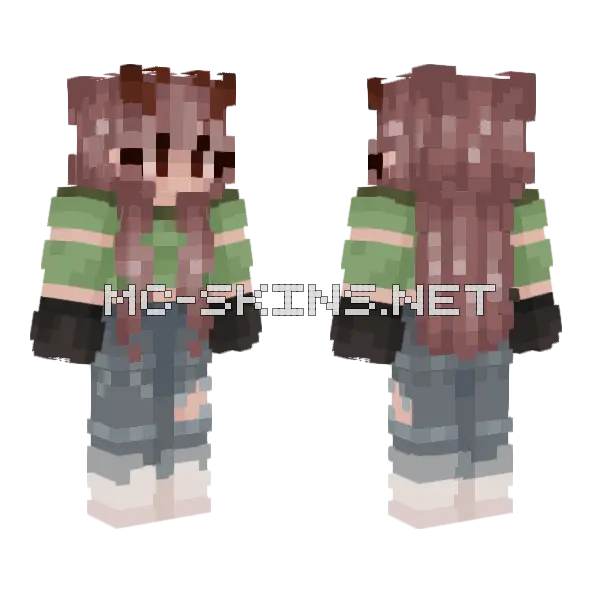 Dear Girl Minecraft skin, front and back
