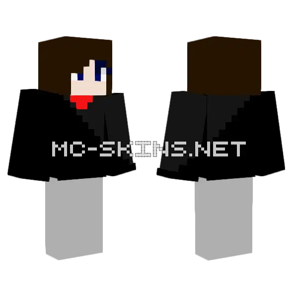 Deathbringer Check Description Minecraft skin, front and back
